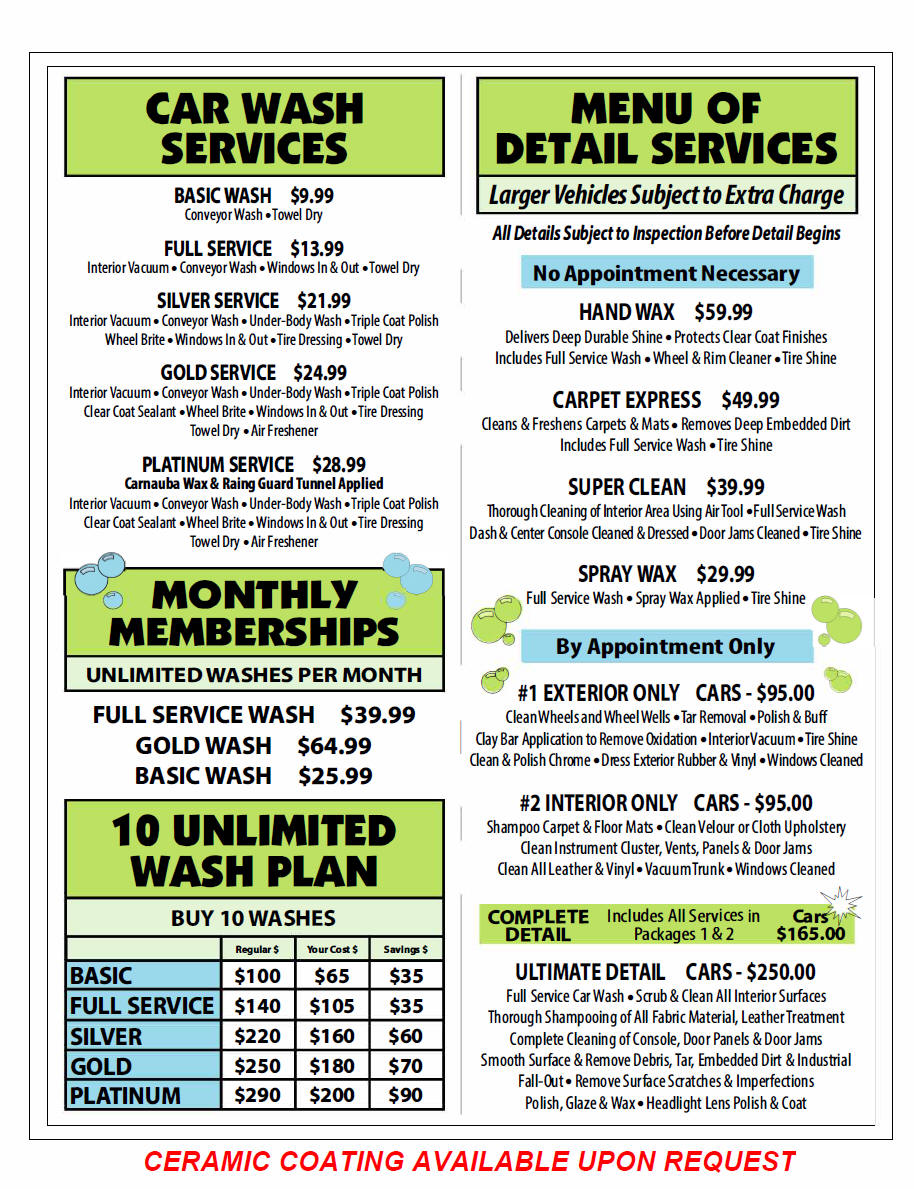 GREEN BUBBLES CAR SPA